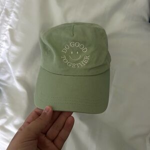 Green Cap with Positive Message